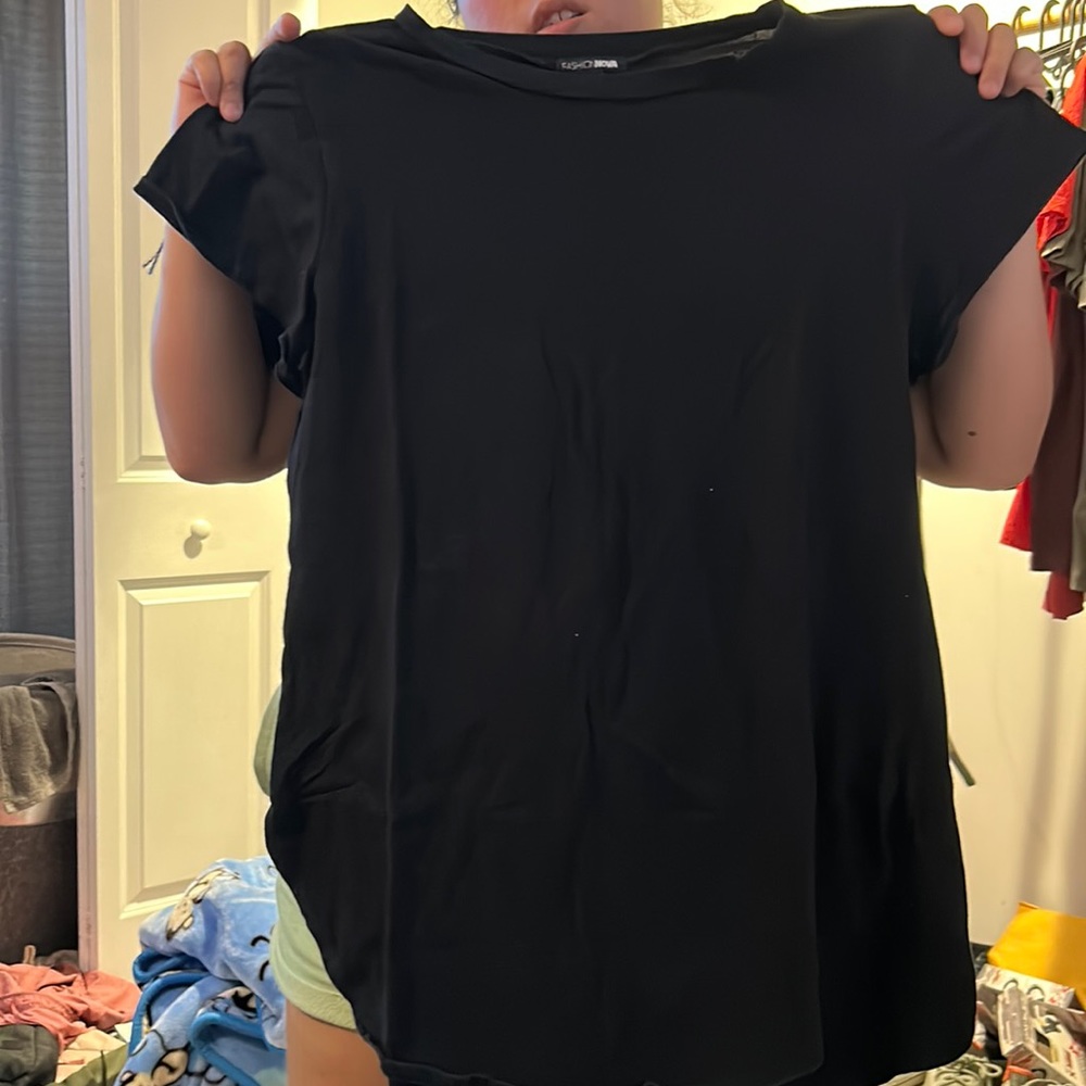 Black fashion nova short sleeve top